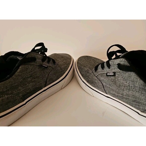 Vans Shoes Youth 6 Off The Wall Skateboard Lace Up Sneakers 721356 Grey Fabric - Picture 4 of 7